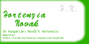 hortenzia novak business card